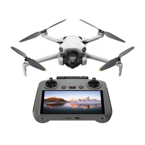 DJI Mini 4 Pro (DJI RC 2), dron mini plegable con cámara de vídeo 4K para adultos, menos de 249 g, 34 min de tiempo de vuelo, transmisión de vídeo a 20 km, detección con visión omnidireccional, C0